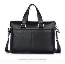 Cargar imagen en el visor de la galería, Men Genuine leather briefcase, laptop leather bag, for 15.6 inch notebook
