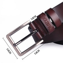 Lataa kuva Galleria-katseluun, Cowhide Genuine Leather Belts For Men
