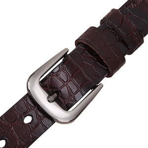 Genuine Leather Belts For Women Fashion Pin Buckle