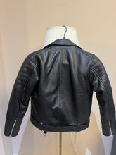 Load image into Gallery viewer, Kids Black Leather Jacket Unisex Boys/Girls
