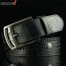 Last inn bildet i Galleri-visningsprogrammet, Men Casual Belt Hollow Rivet Punk Belt Wide PU Leather
