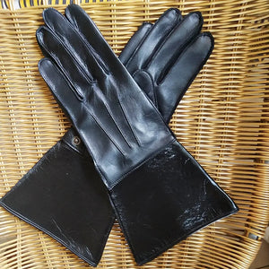 Mens Leather gloves Touch Screen Luxury Unlined Genuine Leather Long Sleeve Moto Gloves