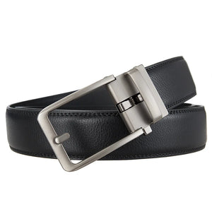 Plus Size Men's Automatic Buckle Genuine Leather Belt