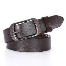 Carica l&#39;immagine nel visualizzatore di Gallery, Ladies Luxury PU Belt Denim Strap Casual Adjustable
