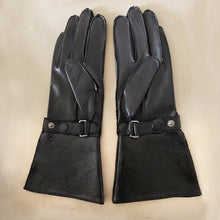 Load image into Gallery viewer, Mens Leather gloves Touch Screen Luxury Unlined Genuine Leather Long Sleeve Moto Gloves
