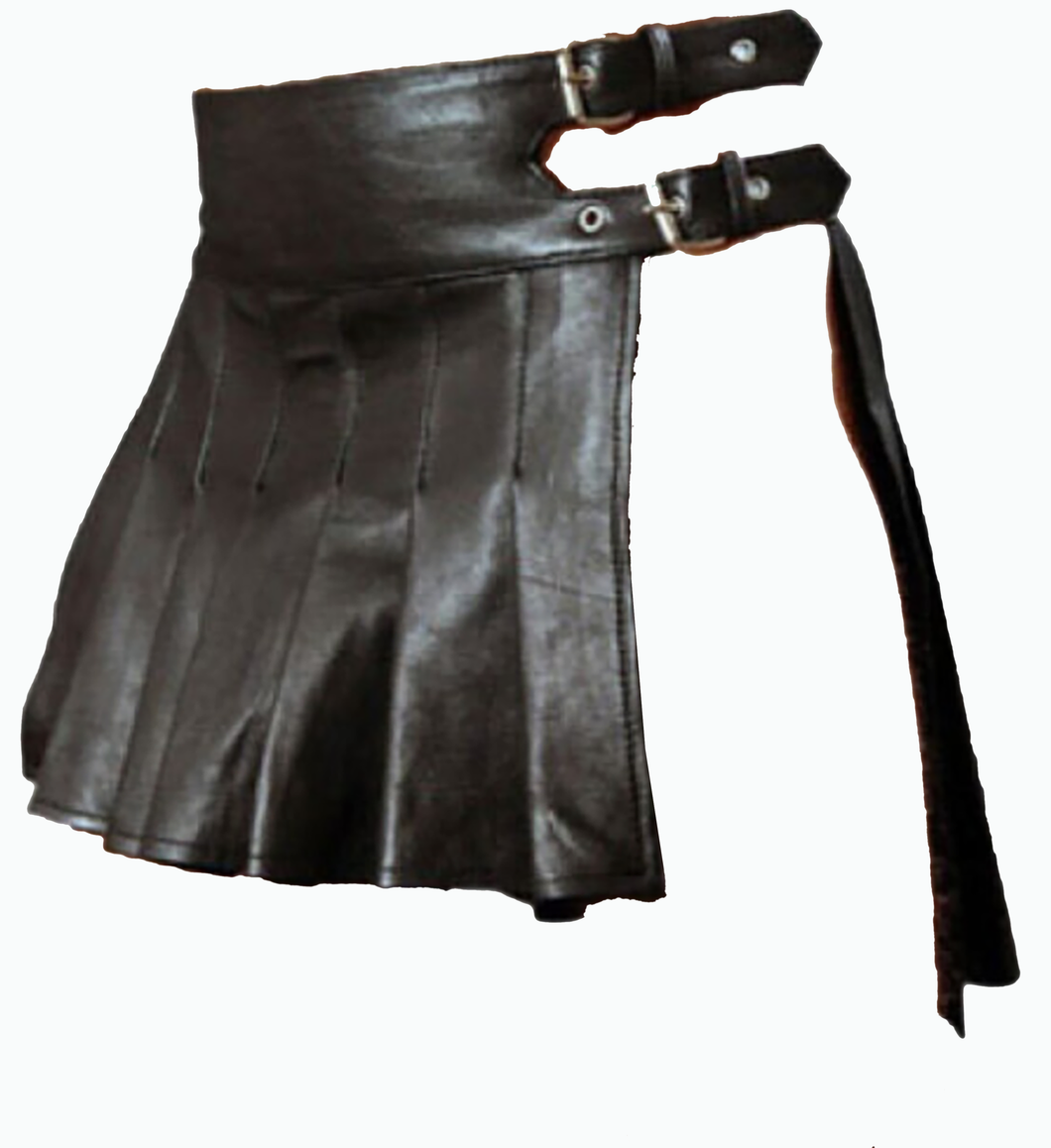 Man's Genuine Leather Kilt Roman Gladiator LARP