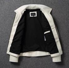 Load image into Gallery viewer, Men&#39;s White Real Leather Jacket
