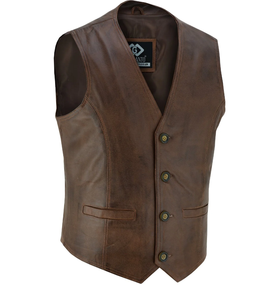 Men's Sheep Leather Vest