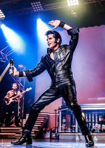 Elvis Black Leather Pants