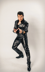 Elvis Black Leather Pants