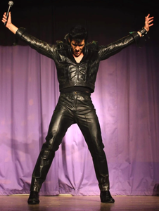 Elvis Black Leather Pants