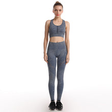 Laden Sie das Bild in den Galerie-Viewer, Hollow Beauty Back Leggings Yoga Suit
