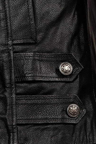 Men's Leather Double Breasted Jacket