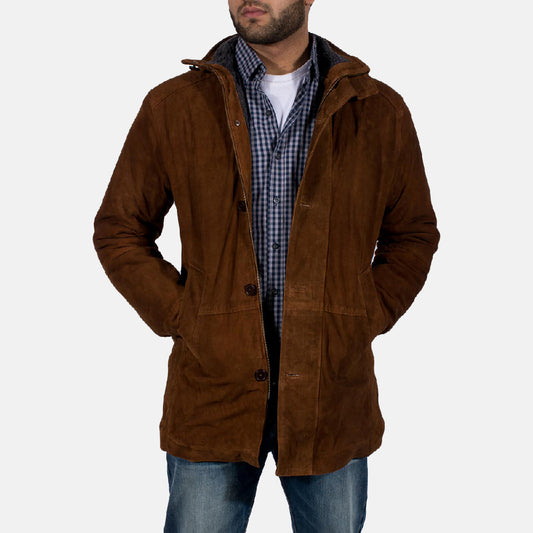 Men's Sheriff Brown Suede Jacket