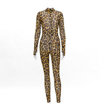 Last inn bildet i Galleri-visningsprogrammet, Leopard Print Jumpsuit Slim Fit Sexy Leggings Ladies Jumpsuit Women
