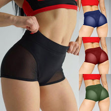 Load image into Gallery viewer, Mesh Stitching Personality  Sports Yoga Stretch Leggings
