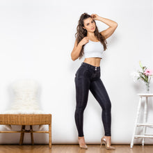 Cargar imagen en el visor de la galería, Shascullfites Melody Booty Lifting Yoga Pants Workout Peach Lift Leggings Gray Jeggings
