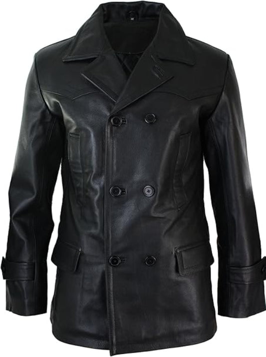 Blouson Biker Homme Noir Brando En Cuir Premium