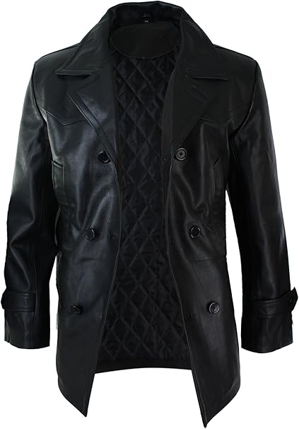 Blouson Biker Homme Noir Brando En Cuir Premium