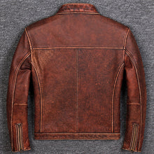 Carica l&#39;immagine nel visualizzatore di Gallery, Men&#39;s Premium Cowhide Leather Jacket
