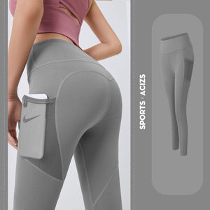 Yoga Pants Women With Pocket Leggings Tummy Control Jogging