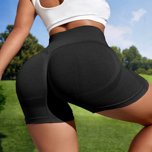 Women Sport Seamless Short Leggings High Waist