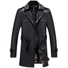 Carica l&#39;immagine nel visualizzatore di Gallery, Men&#39;s Premium Sheepskin Mid Length Coat
