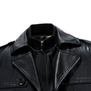 Men's Premium Sheepskin Mid Length Coat