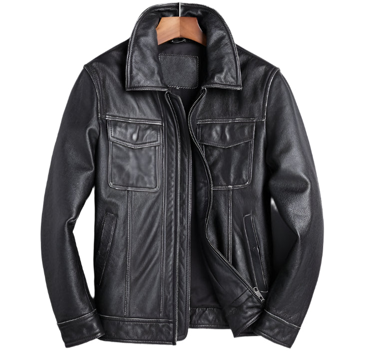Men's Premium Cowhide Leather Jacket