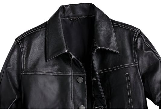 Blouson Biker Homme Noir Brando En Cuir Premium