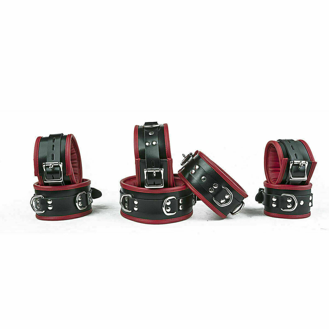 Heavy Duty 7 Piece Leather Cuffs