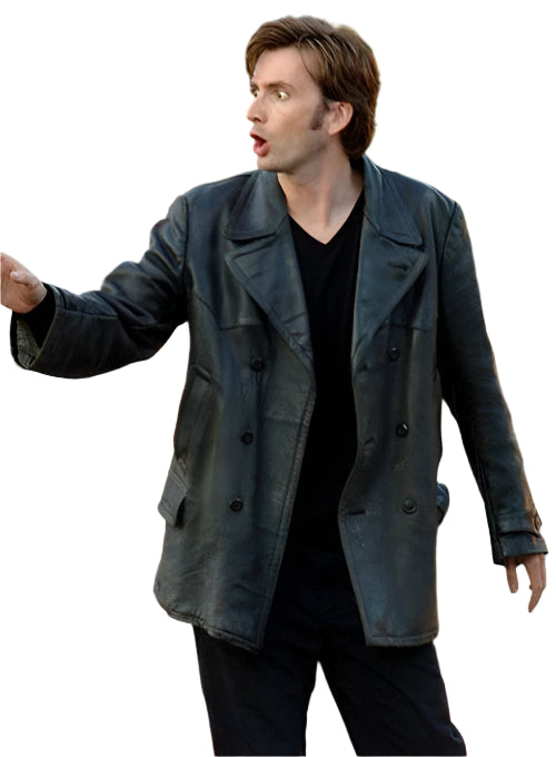 DAVID TENANT Doctor Who Genuine Leather Coat
