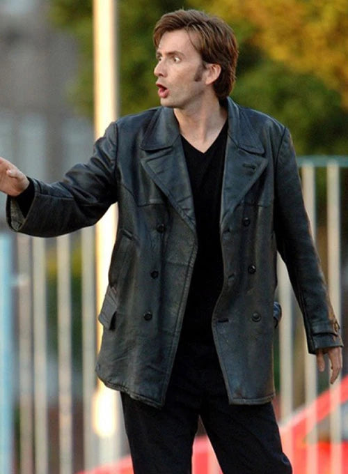 DAVID TENANT Doctor Who Genuine Leather Coat