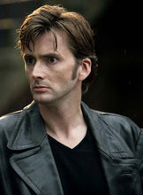 Indlæs billede til gallerivisning DAVID TENANT Doctor Who Genuine Leather Coat
