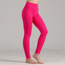 Charger l&#39;image dans la galerie, European And American Seamless Peach Hip Solid Color Honeycomb Pants
