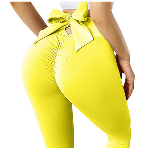 Bow Knot Fitness Sports Training Running Tight Yoga Leggings