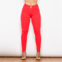 Carica l&#39;immagine nel visualizzatore di Gallery, shascullfites melody red shaping leggings workout  booty lifting leggings yoga pants
