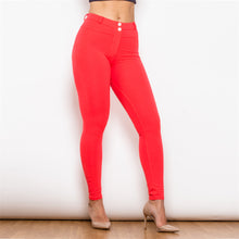 Cargar imagen en el visor de la galería, shascullfites melody red shaping leggings workout  booty lifting leggings yoga pants
