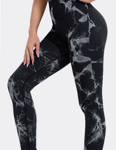 Seamless Tie Dye Leggings Women Yoga Pants