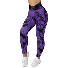 Lataa kuva Galleria-katseluun, Seamless Tie Dye Leggings Women Yoga Pants
