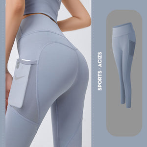 Yoga Pants Women With Pocket Leggings Tummy Control Jogging