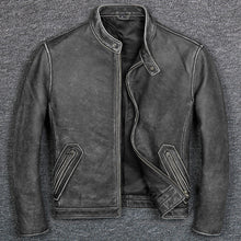 Carica l&#39;immagine nel visualizzatore di Gallery, Men&#39;s Premium Cowhide Leather Jacket
