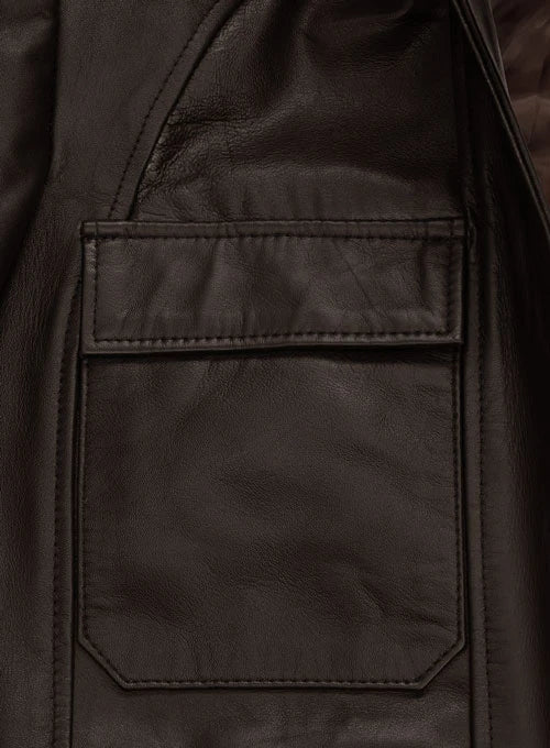 Men's Dark Brown Leather Jacket