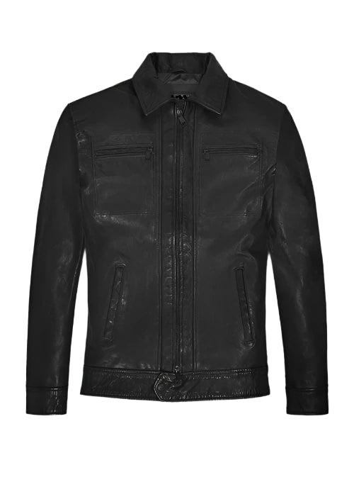 Veste en cuir véritable Elvis Presley