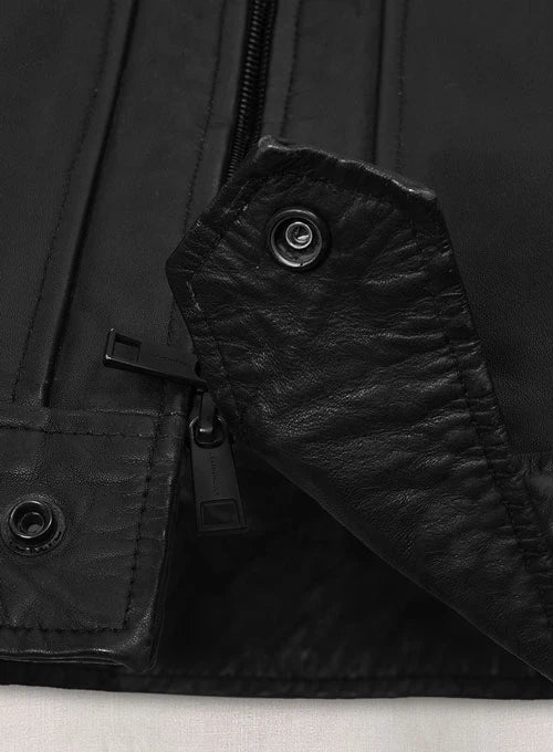 Men's Black Leather Jacket