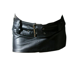 Ladies Genuine Leather Mini Skirt