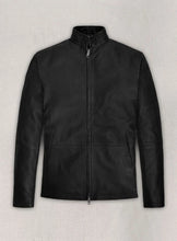 Load image into Gallery viewer, TOM CRUISE Black Leather Jacket

