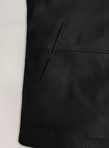 TOM CRUISE Black Leather Jacket