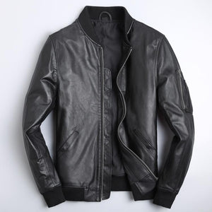 Blouson Biker Homme Noir Brando En Cuir Premium