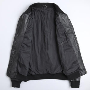 Blouson Biker Homme Noir Brando En Cuir Premium